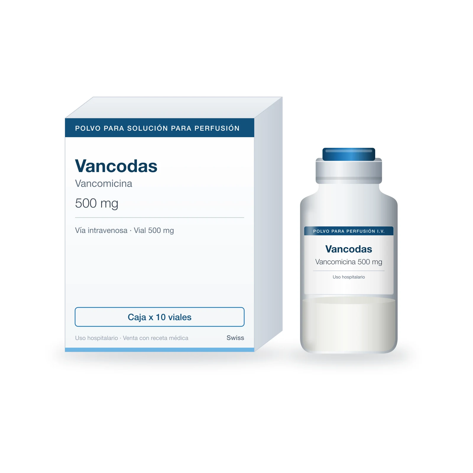 Vancomicina 500 mg vial
